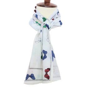Vintage Eva MT Butterfly Scarf